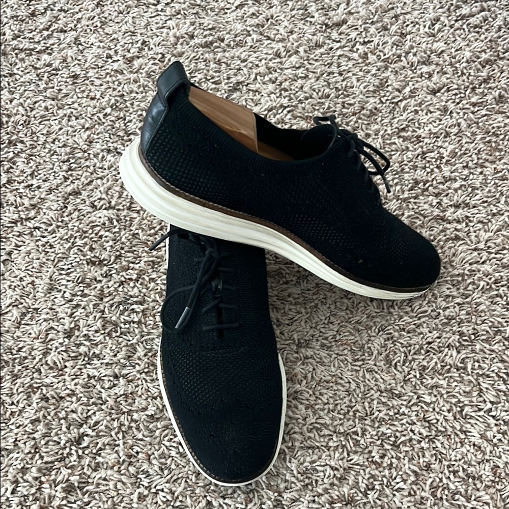 Men's Cole Haan Original Grand Black Stitchlite Oxford Shoes